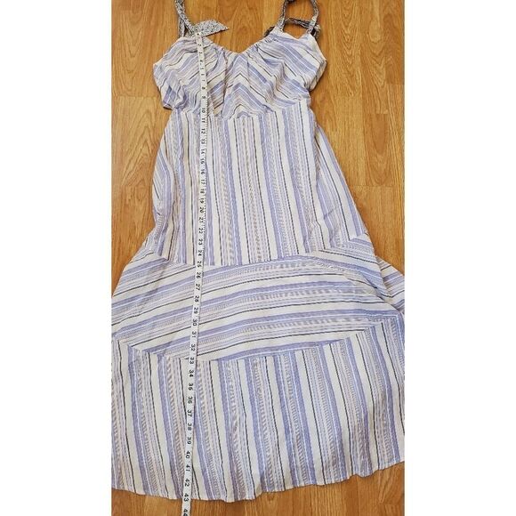 Rebecca Taylor Leila Stripe Cotton Midi Dress - Medium - Picture 11 of 15